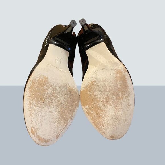 Michael  Kors Black Croc Heels Ankle Booties 6 - Picture 5 of 5